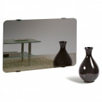 Дизайнерски (огледален) енергоспестяващ лъчист радиатор CAMPAVER ULTIME 1500W. Безопасен инфрачервен панел със стойка за стена. За площ до 18 м2 (последен)