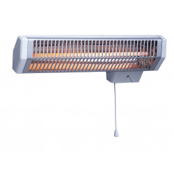 Кварцова печка за баня QUARTZ 2 - 600W (с двойна изолация). Безопасна за стенен монтаж в стаи, мокри и сухи помещения (изчерпана наличност)